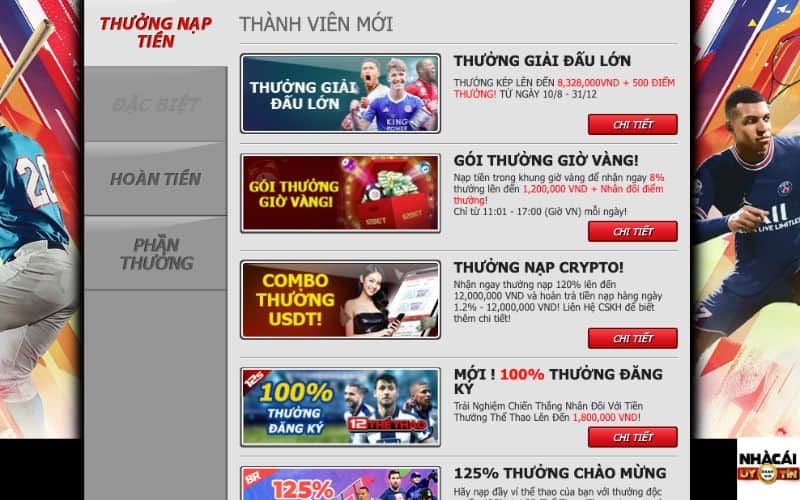 Khuyến mãi nạp tiền 12bet