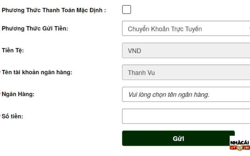 Cách nạp tiền V9bet