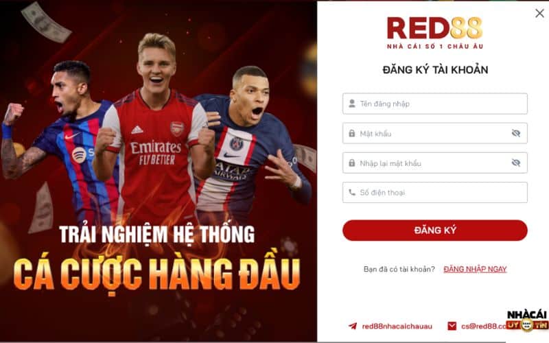 Cách đăng ký Red88