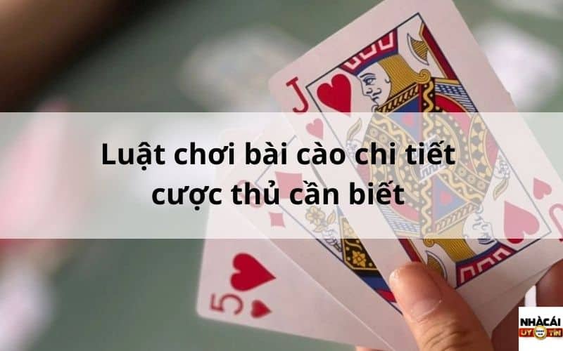 Luật chơi bài cào 3 cây