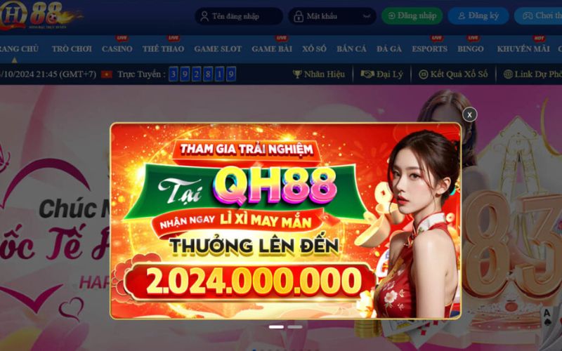 Điều kiện nhận khuyến mãi QH88 tặng 100k