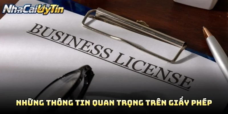 Những Thông Tin Quan Trọng Trên Giấy Phép